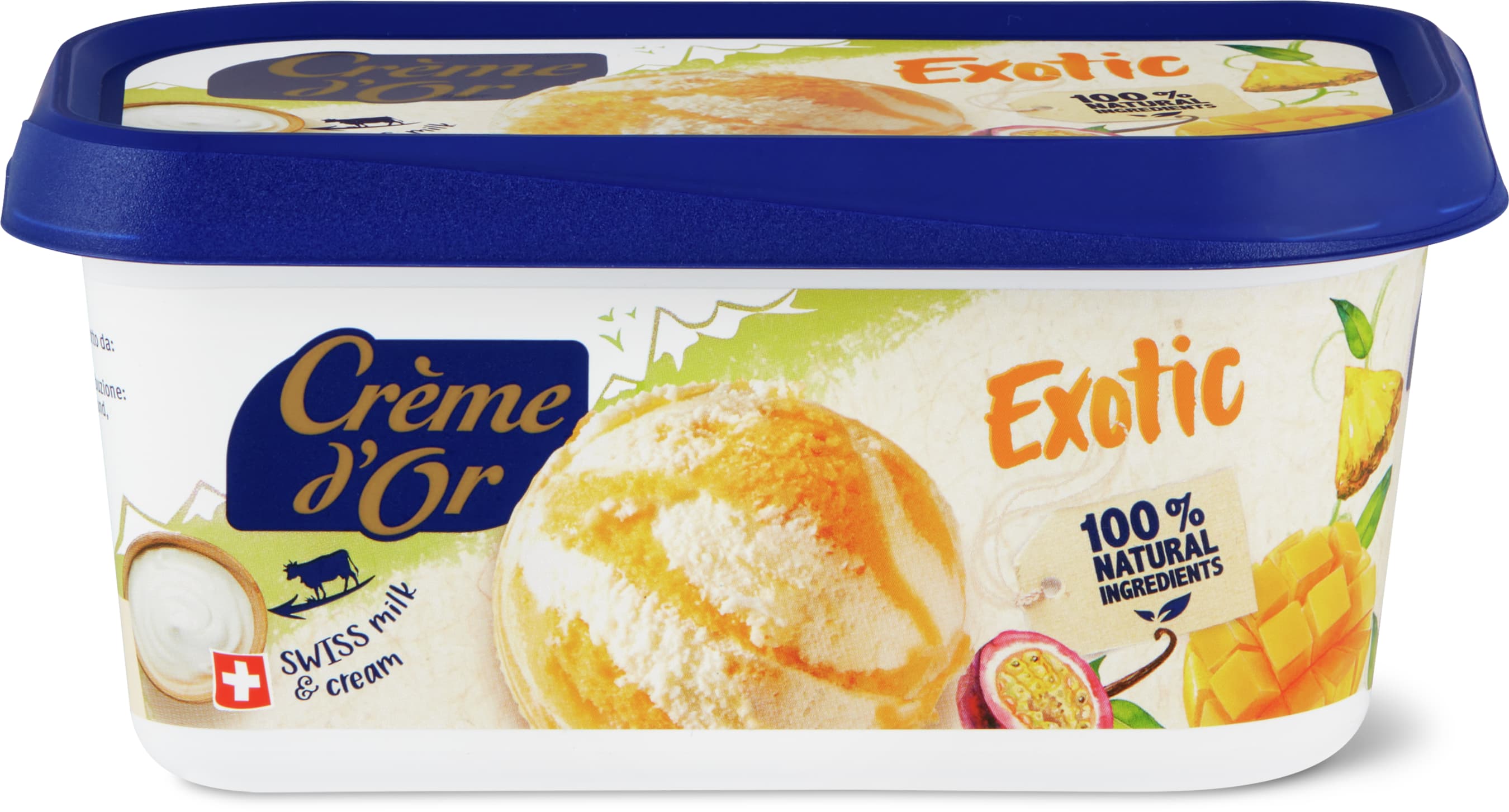 Glace en bac